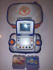 VTECH Vsmile Cyber Pocket Learning Game System w/ 2 Games And Carry Case