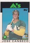 1986 TOPPS TRADED RC JOSE CANSECO OAKLAND ATHLETICS ROOKIE BASEBALL JC-4492