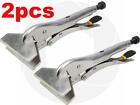 2pcs 10in Steel Vise Vice Holding Welding Metal Sheet Clamp Grip Locking Pliers