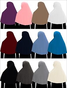 lot of 12 Long Khimar Hijab Women's Cotton Amira Elbow Length long scarf wrap