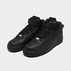 Nike Air Force 1 Mid '07 All Triple Black Blackout Retro Classic Shoes NEW