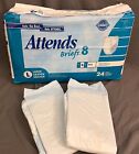 Vintage Attends Briefs 8 Adult Diapers Large - 2 ct sample pack