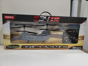 SYMA S34 Remote Control Helicopter Chinook - Marines New in Box (Open Box?)