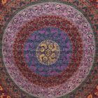 Queen Kantha Quilt Bedspread Mandala Cotton Multicolor Boho Gypsy Blanket