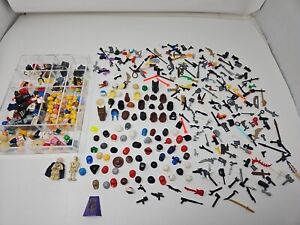LEGO Lot MINIFIGURE Parts Pieces-  Torsos Heads Weapons