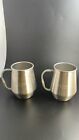 BELVEDERE VODKA Stainless Steel Silver Tone Moscow Mules Mugs NEW Set of 2
