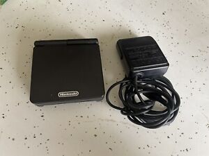 Nintendo GameBoy Advance SP - Onyx Black AGS-001 - w/ Charger Reshell