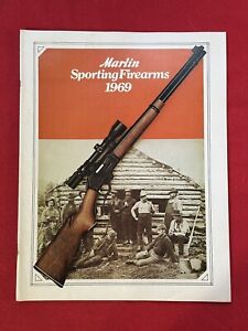 VINTAGE 1969 MARLIN SPORTING FIREARMS GUN SALES CATALOG - FREE SHIPPING!!