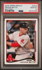 New Listing2014 Topps Update🔥MOOKIE BETTS🔥 Flagship Rookie RC #US26 PSA 10 💎 Mint