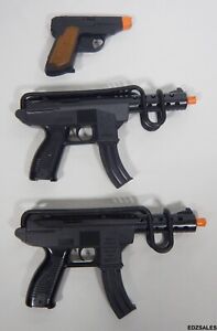 3 Edison Giocattoli Toy Cap Guns - Falconmatic Uzimatic