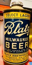 Rare Blatz Cone Top Beer Can Old Blatz Brewing Co Milwaukee Select With Cap - EX