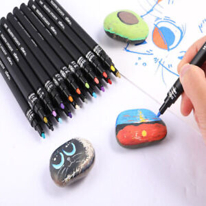 22/44 Pcs Acrylic Paint Pens Premium Markers Extra Fine Tip for DIY Art Project