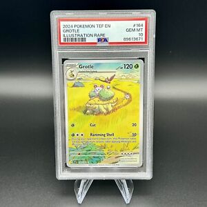 Pokemon PSA 10 Gem Mint Grotle 164/162 FA Illustration Rare - Temporal Forces