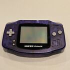 Clear Purple Nintendo Game Boy Advance GBA Handheld Console - Tested Works