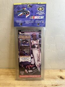 1998 Daytona 500 Commemorative Ticket Dale Earnhardt #3 NASCAR in Case