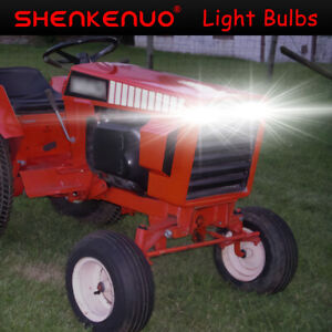 2 SUPER White LED 12v light bulbs for Case 400 442 444 446 448 tractor headlamp