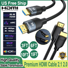 HDMI Cable 2.0 2.1 4K 8K 3D HDTV PC Xbox ONE PS4/5 High Speed 6FT 10FT 15FT  LOT