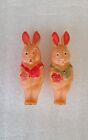 Pair Of Antique Celluloid Bunnies, Made In Japan