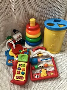 Large Lot Vintage Fisher Price Learning Educational Baby Toys