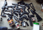 Huge lot of Airsoft pistols and parts everything in the picture.  free shipping