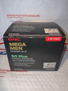 GNC Mega Men Essentials 50 Plus Vitapak Program Sealed 30 Packs Exp: 08/2024