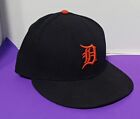 New Era 59fifty Hat Detroit Tigers 7 3/4 Fitted Cap Black And Orange On Field