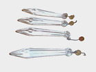 10 Antique Prism Crystal Chandelier Drop Spear Icicle Glass Replacement 3.25