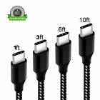 3/6/10Ft Fast Charger Type C USB-C Cable For LG HTC  Galaxy S10 S9 S8 Note8 LOT