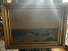Antique Signed F Matzow Seascape Painting Listed Handel Lamp Artist