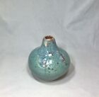 Signed Ceramic Stoneware Studio Pottery Drip Glaze Bud Vase