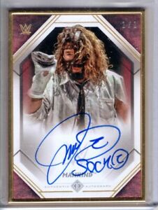 2021 Topps WWE Transcendent Auto MANKIND 1/1 RED Gold Framed AUTOGRAPH Rare SP