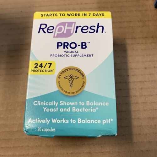RepHresh Pro-B Probiotic Feminine Supplement 30 Caps 4/2025 #126