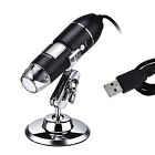USB Digital Microscope 1600X Magnification Camera 8 LEDs with Stand Z6T4