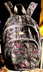 SakRoots Fabric Back Pack Two Large Zip Compartments Padded Adj. Straps Peace