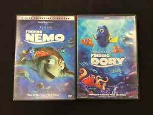 Disney's Finding Nemo & Finding Dory - DVD Lot 1 & 2  FREE SHIPPING