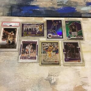 Lebron James Card Lot With Psa Rookie