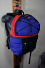Vintage Eastpak Purple & Red Large Capacity Vtg Retro Nylon Backpack Rucksack