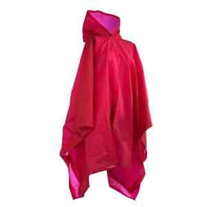 Totes RedAdult Rain Poncho 100% EVA One Size Waterproof With Mesh Bag -NEW!!