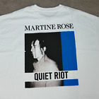 Martine Rose Quiet Riot T-Shirt Mens XL White Oversize Short Sleeve