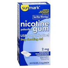 Sunmark Nicotine Polacrilex Gum 2 mg Original Flavor 50 each By Sunmark