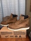 NEW Irish Setter Red Wing Boots Size 10 Men’s (83651) Nubuck Tan Brown Leather