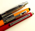 Vintage various brands 3 pc LOT ballpoint pen jotter, ICO Pax Inoxcrom, Working