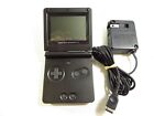 Nintendo Gameboy Advance GBA SP Handheld Console AGS-001 Black w/ Charger, READ
