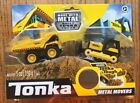 Tonka Metal Movers Bulldozer & Mighty Dump Truck with Tonka Tough Dirt Sand New!