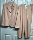 NEW Alfred Dunner Size 12 Short 2-Piece Pant Suit BLUSH  Proportioned Short