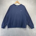 Vintage Nike Sweatshirt Men's Extra Large Blue Crewneck Embroidered Faded y2K