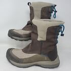 Columbia Bugapowder Womens Winter Snow Boots Brown Waterproof Leather Size 9.5
