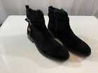 Frank Wright Men’s Shelby Black Suede Buckle Boots Size 11 $ 64.