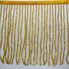 6 inch Glass Seed Bugle Beaded Fringe,for dace dress, Costume Trim,sold by yard