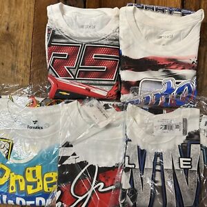 SIZE XL Wholesale Lot of 5 NASCAR AOP's All Over Print Shirts Earnhardt Chase +